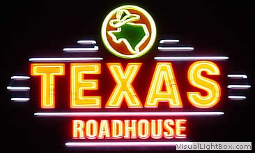 Texas Roadhouse neon sign - commercial wholesale neon manufacturing
